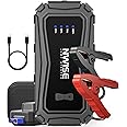 NWISE Car Jump Starter, 6000A Peak 25800mAh Portable Battery Starter (Up to 10L Gas or 8L Diesel Engine) with Smart Safety Jumper Clamps,12V Jump Boxes with 45W Fast Charging