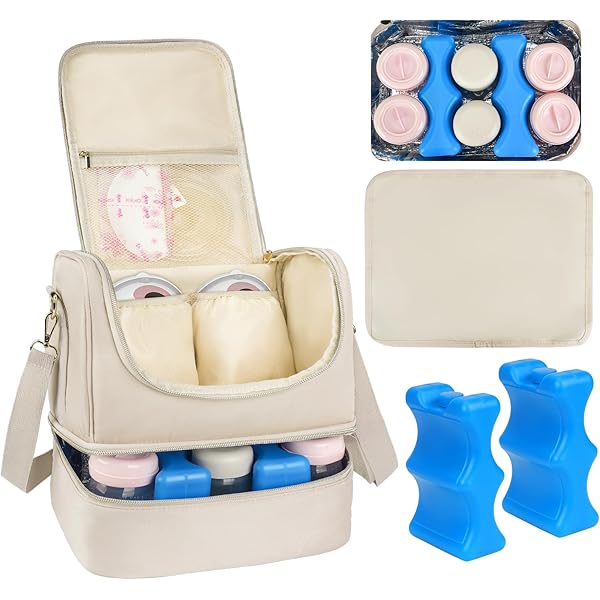 Momcozy Breast Pump Damero Wearable Breast Pump Bag With Ice Pack