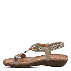 PATRIZIA Women's Volcanic Slingback Sandal Grey EU