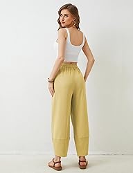 Xiaoxuemeng Womens Baggy Wide Leg Pants Casual