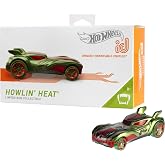 Hot Wheels id Vehicle Howlin' Heat Embedded NFC Chip Uniquely Identifiable 1:64 Scale Ages 8 and Older