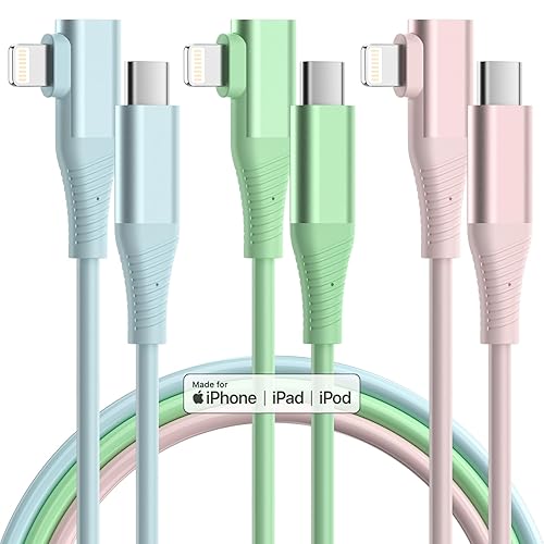 USB C to Lightning Cable Apple MFi Certified 3Pack 6FT iPhone