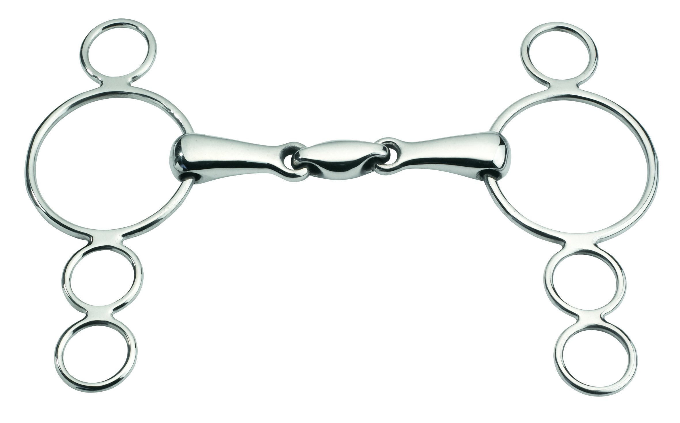 Feeling Unisex Adult 600313 Anatomic 4-Ring Cheeks Continental Gag Bit - Multi-Coloured, 135 mm