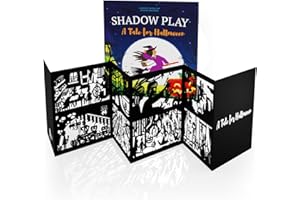 Shadow Play Educational Toy - A Tale for Halloween Shadow Theater, Montessori Preschool Learning Toy for Girls and Boys - Family Kids Bedtime Book - for Birthday Holiday 3 4 5 6 7 Years Old Kids