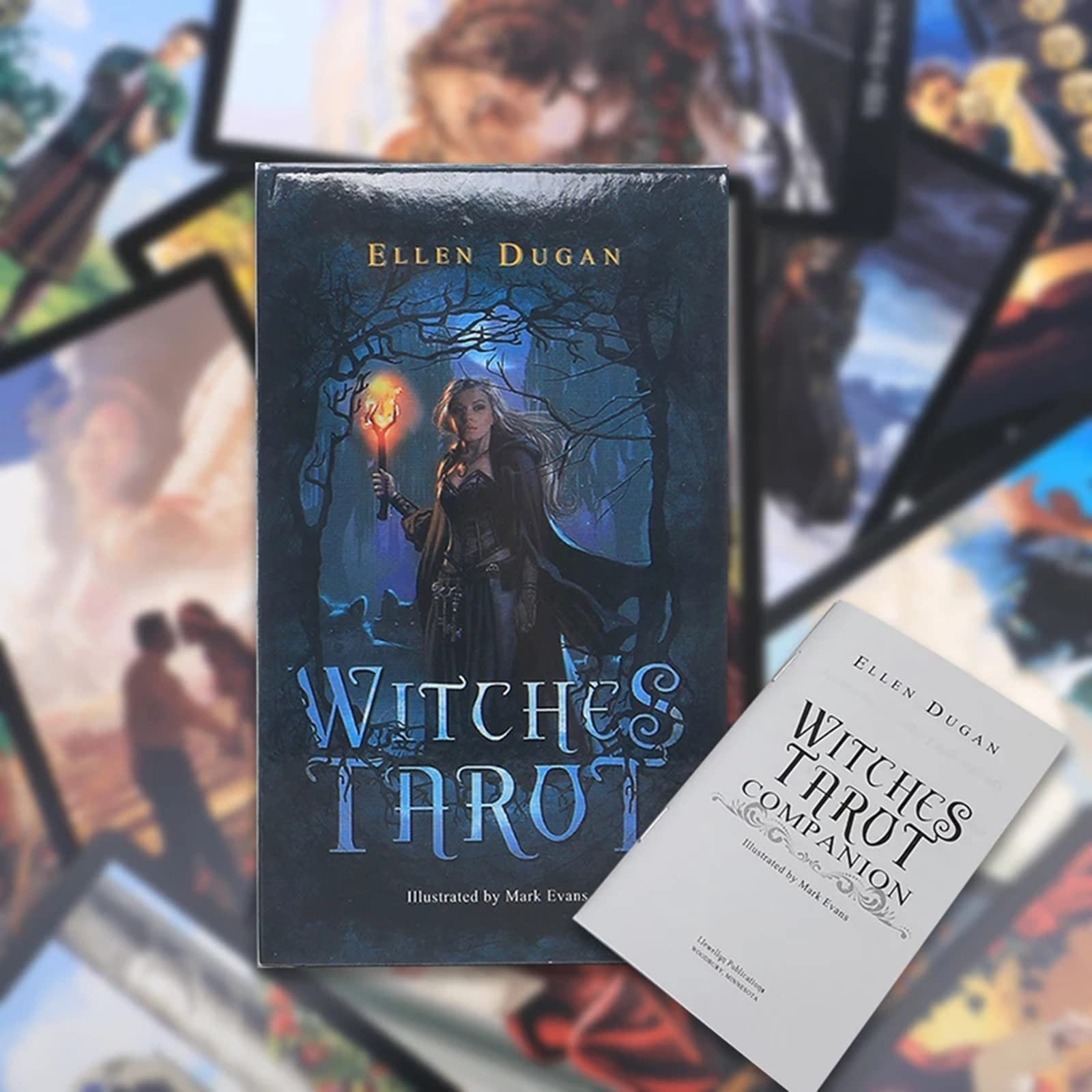 Fankexi Tarots Cards Deck Sets with Guidebook, 78 Witches Tarot Cards Deck Fortune Telling Game, Fate Divination Tarot Card, Durable for Beginners & Expert Readers