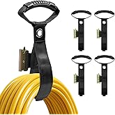 4 Pack 17" Hook &amp; Loop Closure Etrack Extension Cord Organizer | E-track Rail Accessories Storage Straps Extension Cord Holder for Keep Cords, E Track, Hoses, Ropes, Cables Organized