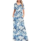 Linkily Maxi Dress Casual Long Dresses with Pockets S-2XL