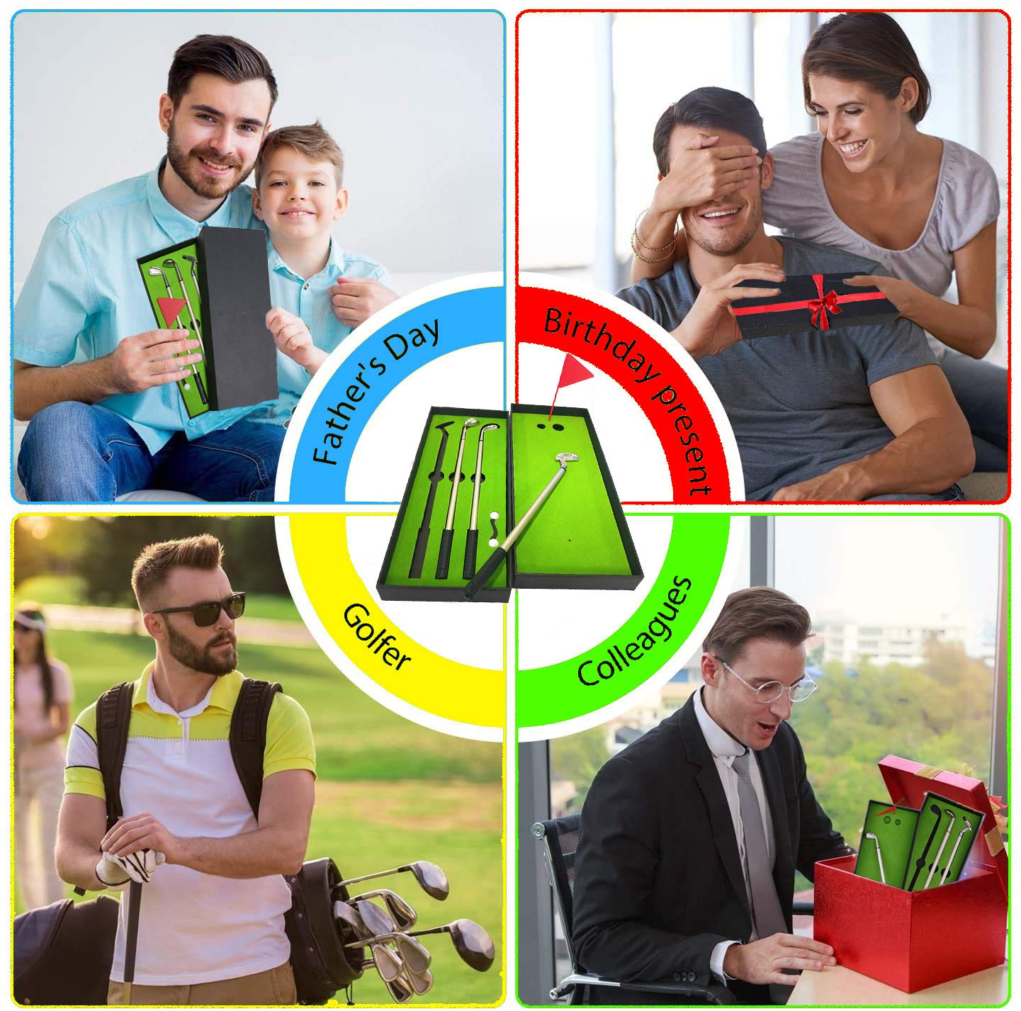 NALAKUVARA Golf Pen Desktop Games - Funny Gifts for Golfers, Coworkers, Boss - Stocking Stuffers