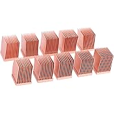 Alphacool GPU RAM Copper Heatsinks, 10 x 10mm, 10-Pack | Copper Material, Special Coating Prevents Discolouration, 10x10mm Dimensions, 10 Pieces Included