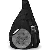 MOYAQI Disc Golf Bag with Retriever Holder and Storage Pockets, Disc Golf Backpack with 8-10 Disc Capacity, Padded Adjustable Strap and Back Panel, Lightweight and Durable