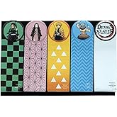 Demon Slayer Character Portrait 5 Sticky Memo Tabs Set | Book Page Markers, Work Memo Stationery Paper | Home School Supplies for Classroom, College, Business, Office | Anime Gifts and Collectibles