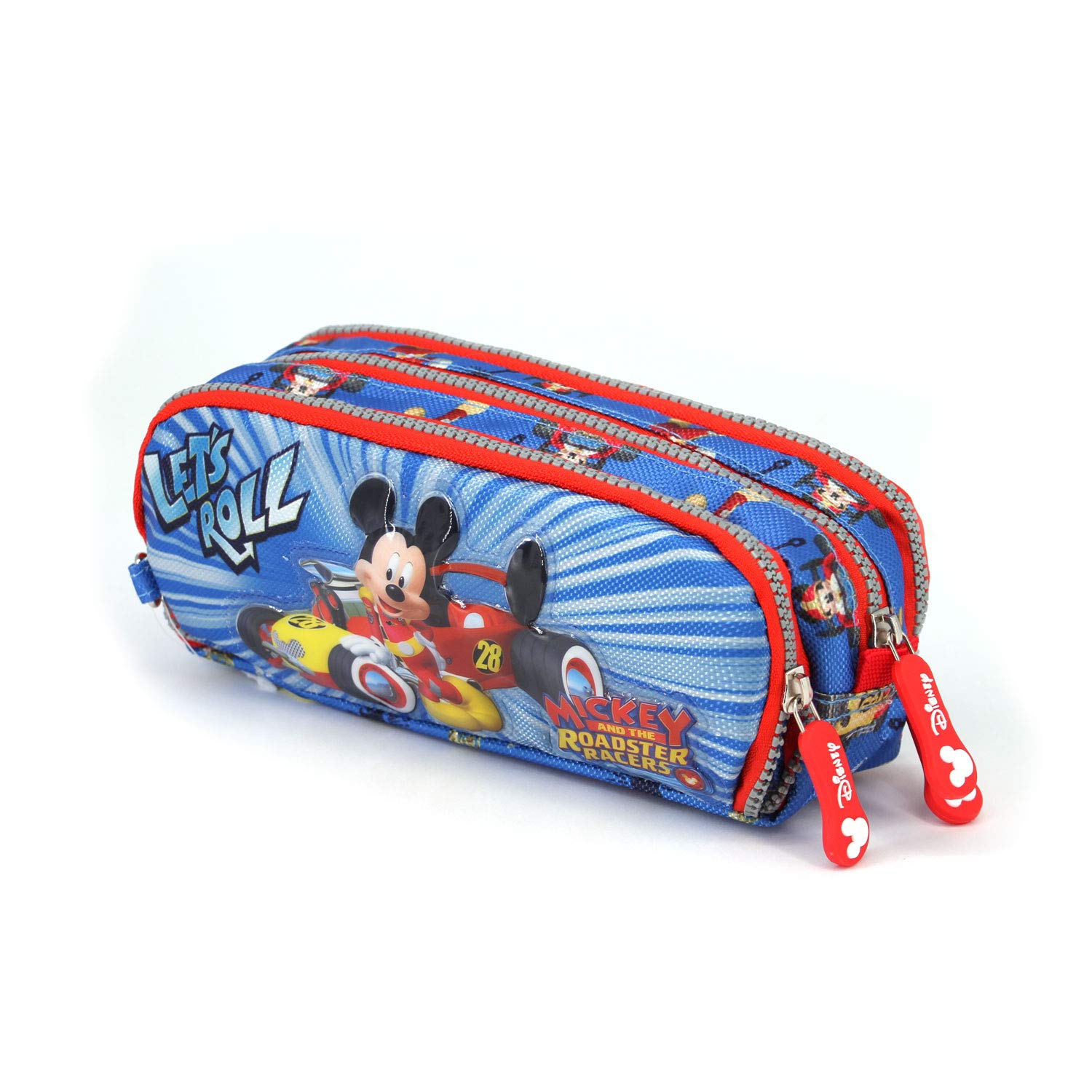 Disney Mickey Mouse Racers-Note Pencil Case, Blue, 22 x 10 cm