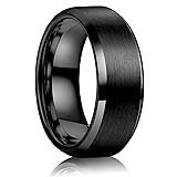 Jstyle Stainless Steel Rings for Men Women 8MM