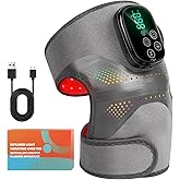 GALAX PRO Cordless Knee Massager - Relieves Joint Discomfort for Knees/Shoulders/Elbows, 3 Heating Levels, 6 Vibration Modes, LED Screen & Adjustable Strap