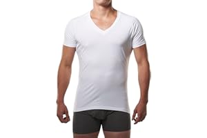 MR. DAVIS CLOTHING COMPANY Mr. Davis Comfort Fit Premium Bamboo Viscose Tailored Cut Stylish V Neck Men's Undershirt