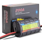 Makerfire 200A Watt Meter, Battery Testers, for RC, Solar, Wind Power | watt meter power analyzer, bright backlit LCD display, battery monitor operates, battery analyzer