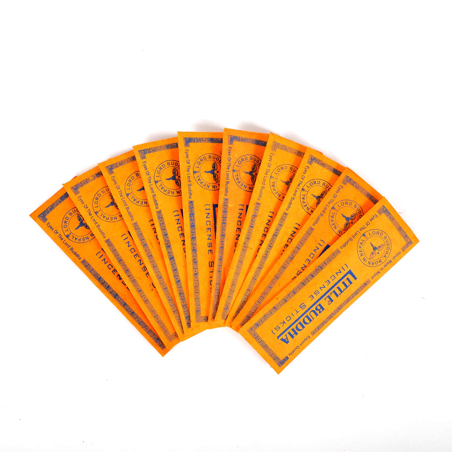 Bermoni Bhutanese Aromatic Little Buddha Incense Tibetan Meditation Joss Incense Sticks -Pack of 10 (INS-1033LBUDD)