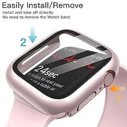 JETech Case with Screen Protector for Apple Watch