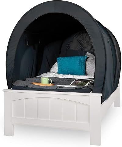 Snuggy Pod Bed Canopy Grey Single by Snuggy Sensory Enclosed Pop Up
