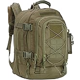 Koisgext Military Tactical Backpack 3 Day Pack Expandable Backpack Army Daypack for Hiking Gym Sport Camping (Green)