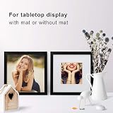 EGOFINE 10x10 Photo Frame Set of 4 Black Solid Wood 6x6 Mat or 10x10 view 4