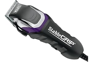 Wahl Pro Animal Stable Grip - Comprehensive Equine Grooming Kit - Light Body Clipping - Trimming Face, Ears & Fetlocks - Stable Grip Clipper - Easy-to-Adjust Cutting Lengths - Long Power Cord