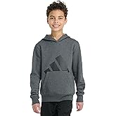 adidas Boys Long Sleeve Essential Big Logo Fleece Pullover Hoodie