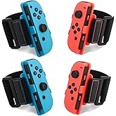 TGDPLUE [4 Pack] Switch Just Dance Armbands for Switch Just Dance 2026/2025/2024, Switch Joypad Wristbands Compatible with Zumba Burn It Up,for Adults and Children(12.5 in)