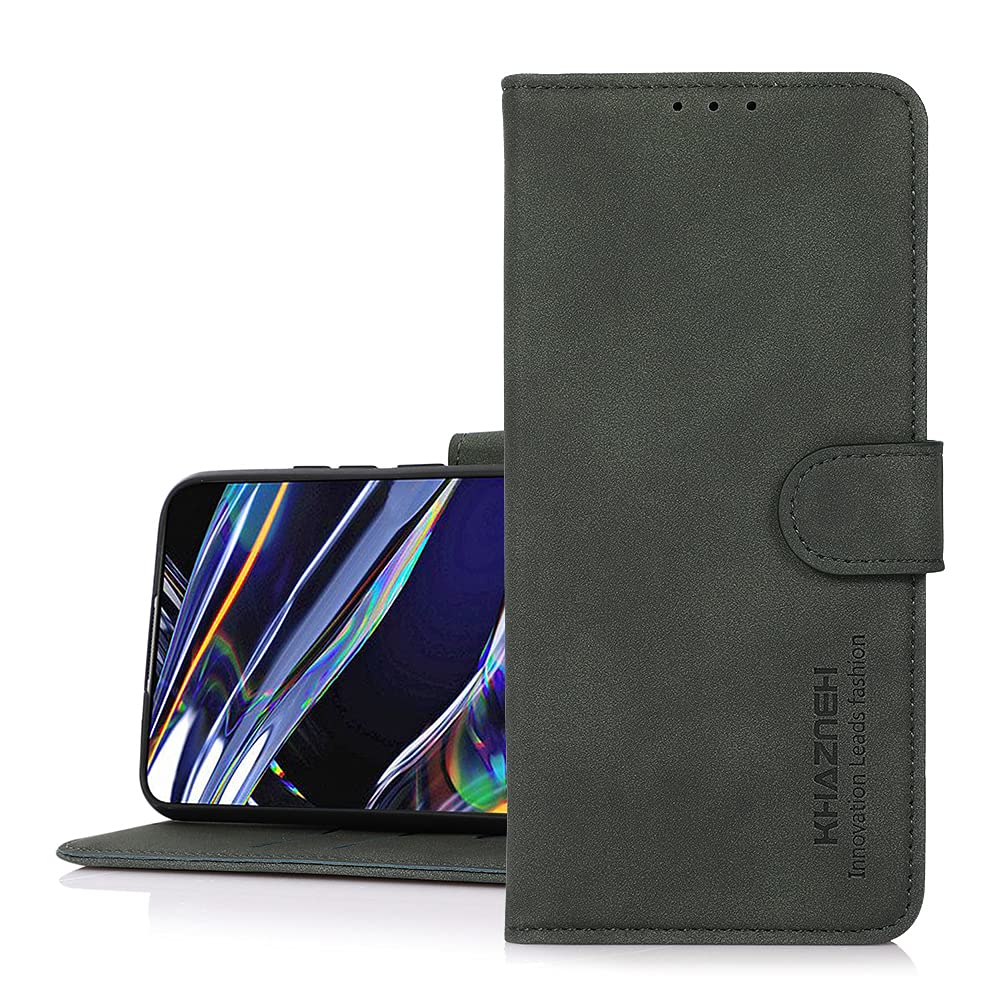 Case Compatible with Xiaomi 12 Pro Case, Xiaomi 12 Pro Wallet Case with Card Slots, PU Leather Flip Cover Case for Xiaomi 12 Pro Phone Cover-Green