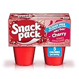 Snack Pack Sugar Free Cherry Flavored Juicy Gels, 4
