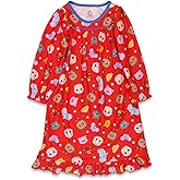 CoComelon Infant and Toddler Girls Flannel Granny Gown Nightgown Pajamas