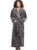Alexander Del Rossa Women's Faux Fur Feather Hooded
