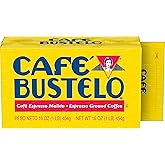 Caf&eacute; Bustelo Ground Coffee, Dark Roast, 16-Ounce Brick