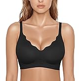 Jelly Bras for Women with Support - S-2XL - Wireless Seamless Padded Bralettes No Underwire Tshirt Everyday Comfort Bra