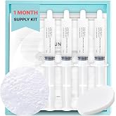 Jung Beauty Carboxy CO2 Therapy Face &amp; Neck Gel Mask, Korean Skincare, 4pcs | At-home carboxytherapy treatment, oxygen boosting, skin tightening and lifting, hydrating tone up glow for dull sagging skin