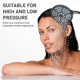 Invero Handheld Shower Head Replacement Chrome 15cm 5 Spray Settings Easy Adjust view 5