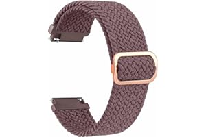 Tobfit Quick Release Watch Band for Men and Women, 20mm 22m Watch Strap Braided Nylon Elastic Stretchy Adjustable Loop Replacement Wristbands for Smartwatch