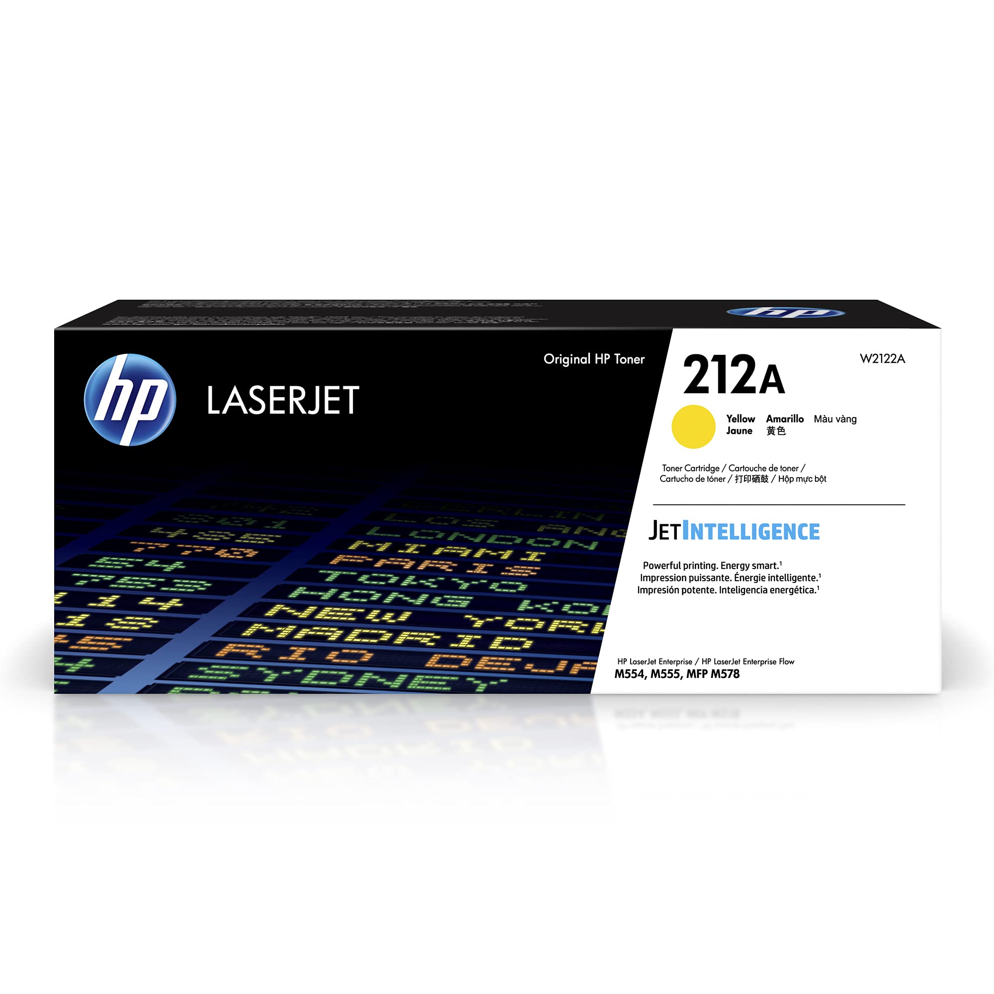HP W2122A 212A Original LaserJet Toner Cartridge, Yellow, Single Pack, Standard