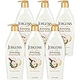 Jergens Shea Butter Hand and Body Lotion, Deep Conditioning Moisturizer, 3X More Radiant Skin, with Pure Shea Butter, Dermatologist Tested, 26.5 oz, 6 Pack