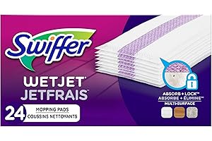 Swiffer WetJet Spray Mop Multi-Surface Floor Cleaner Pad Refill, 24 count