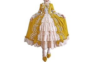 SHOPESSA Women's Victorian Gown French Lolita Dress Princess Costume Renaissance Dress Flare Sleeve Court Cosplay