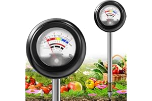 VITAMICOR 4-in-1 Soil Tester, Soil Moisture Meter/Soil PH Meter/Sun-Light/Fertility, Moisture Meter for Plants Gardening, Lawn, Farm (No Battery Required)