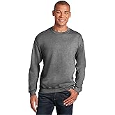 Gildan Adult Fleece Crewneck Sweatshirt, Style G18000, Graphite Heather, Medium