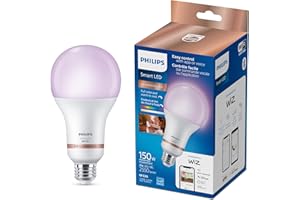 Philips Smart LED A23 E26 150W A-Line Light Bulb, Dimmable Full Color Changing & Tunable White (2200-6500K)