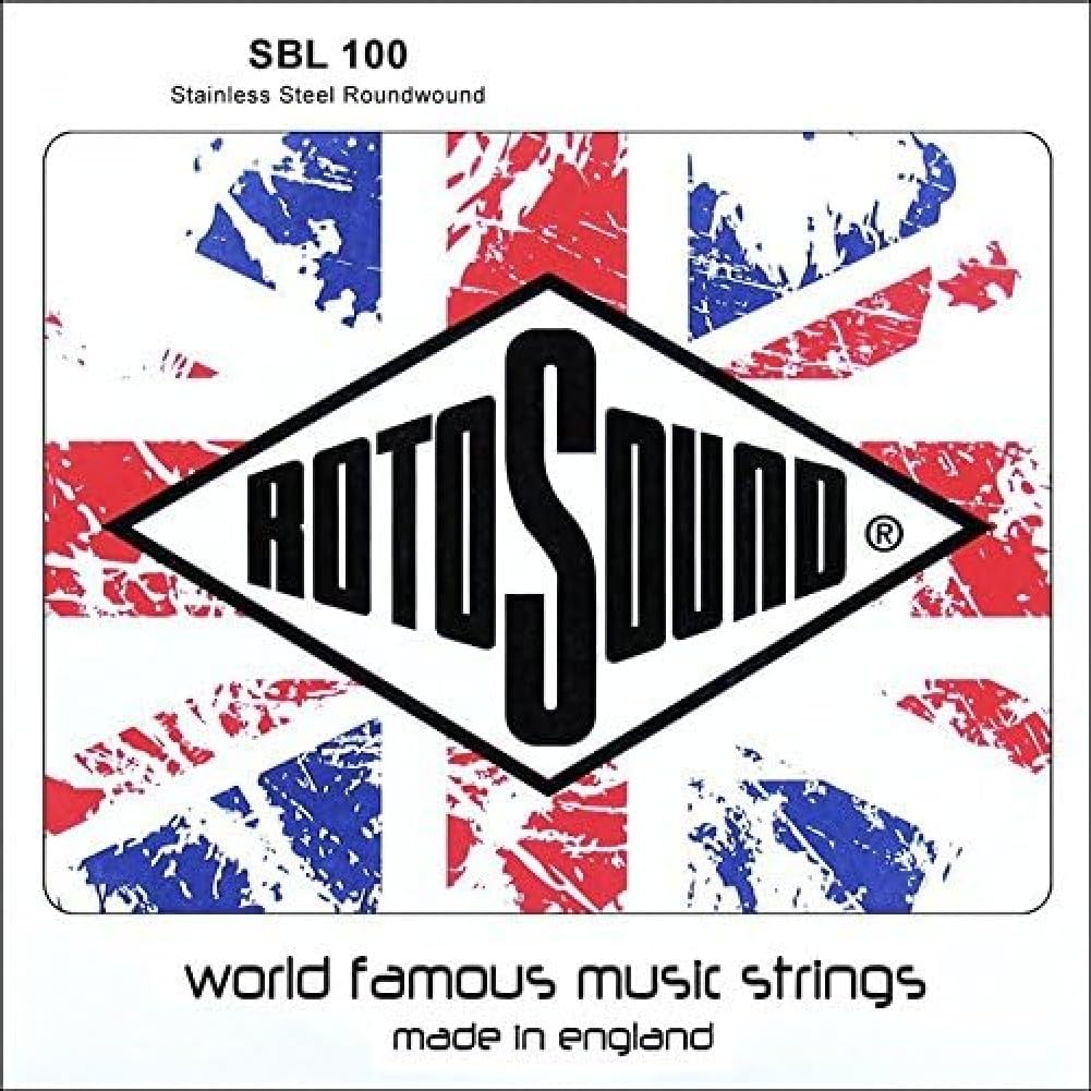 Rotosound Strings for Electric Bass STAINLESS Single Strings SWING 66 .100"w/2.54mm wound SBL100
