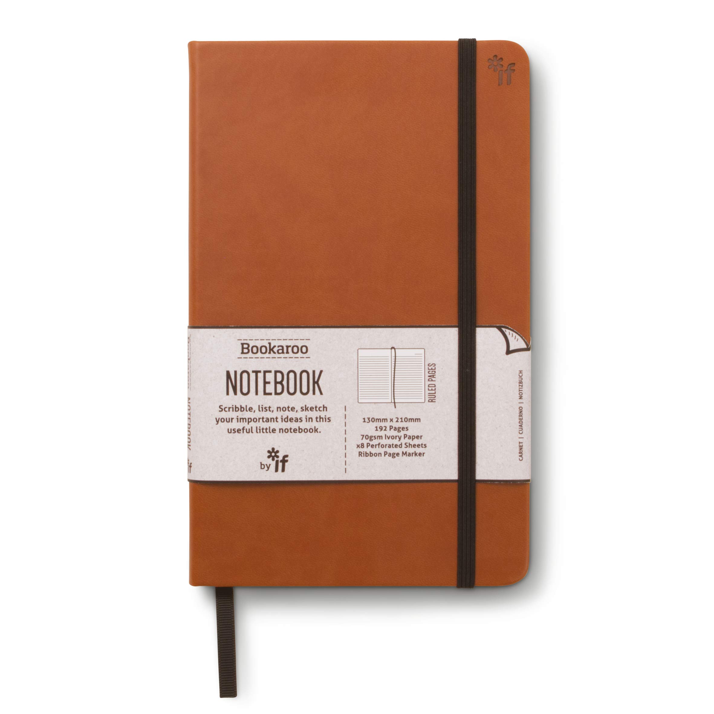 If Bookaroo Notebook Journal - Brown, 43206