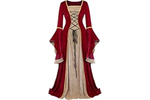 Kranchungel Renaissance Dresses for Women Costume Fairy Renaissance Dress Ball Gown Medieval Irish Peasant Dress