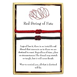 Knitted Colors Red String Bracelets Couples Gifts