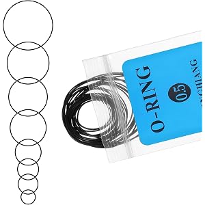 25 Pcs Rubber Seal O-ring Watch Gasket, 0.5mm Waterproof Watch Gasket Kit | 0.5mm rubber watch gasket watch O-rings, assorted