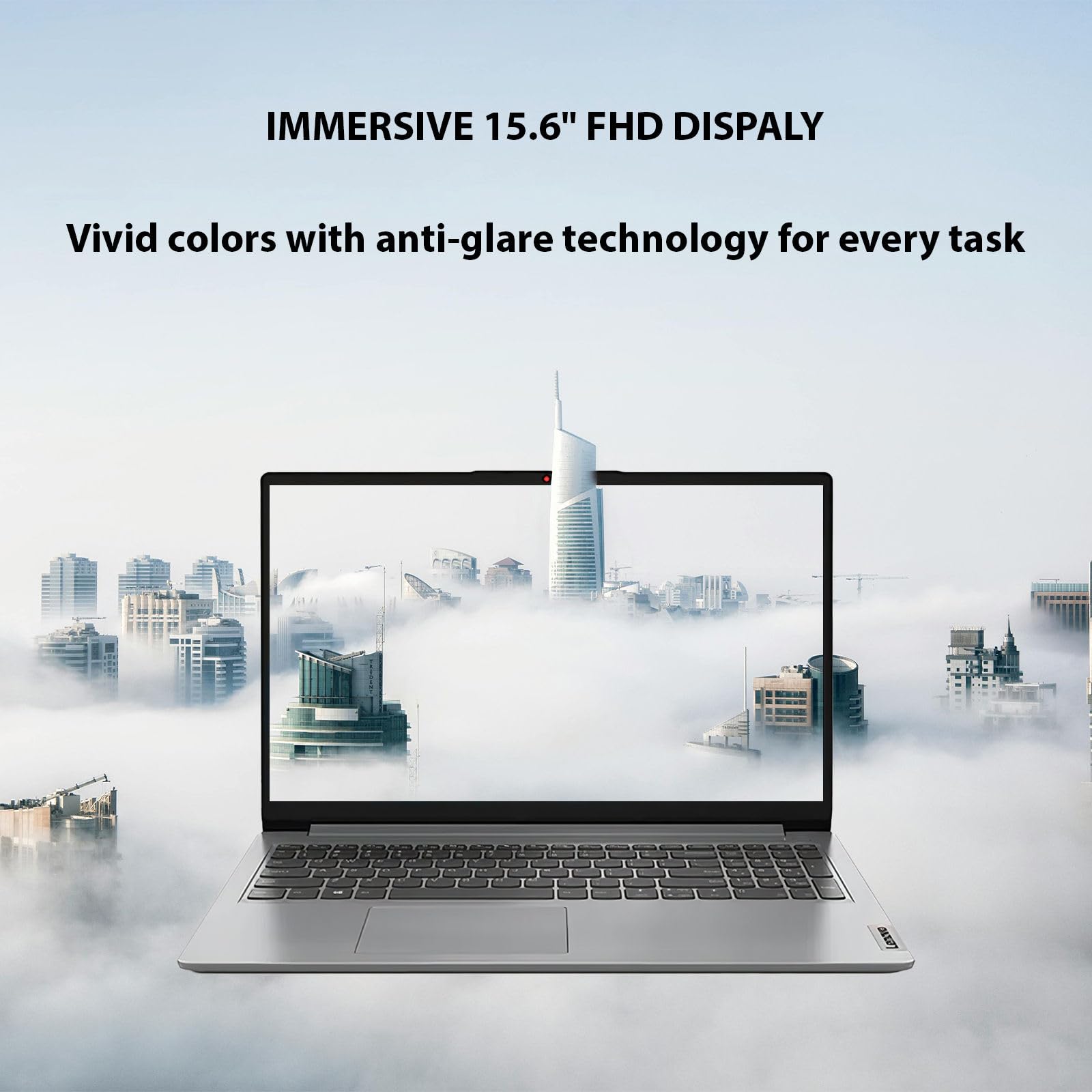 Portátil Lenovo | Núcleo Intel| 15.6 Pantalla antirreflejo | 1 año de Office 365 | 8 GB de RAM | SSD de 128 GB + eMMC de 128 GB | Almacenamiento en la nube de 1 TB | Batería de 11 horas | Windows11 | Wifi 6| USB de recuperación WOWPC